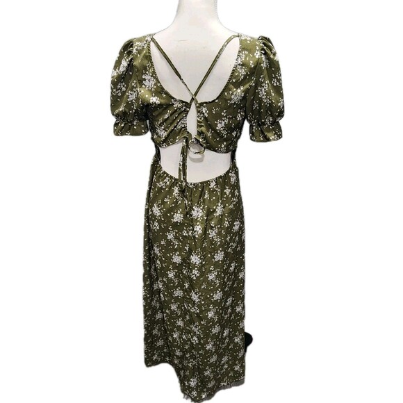 Inspired Hearts Green Floral Midi/Maxi Dress Sizes XLARGE - Picture 2 of 6
